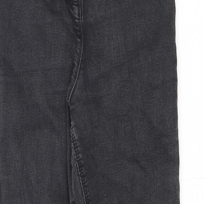 Nutmeg Womens Black Cotton Skinny Jeans Size 10 L27 in Regular Zip