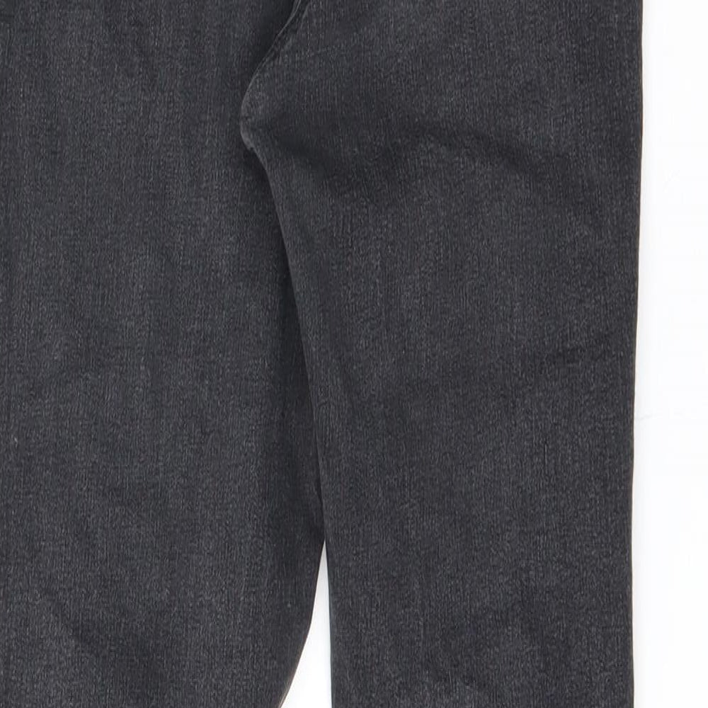 Nutmeg Womens Black Cotton Skinny Jeans Size 10 L27 in Regular Zip