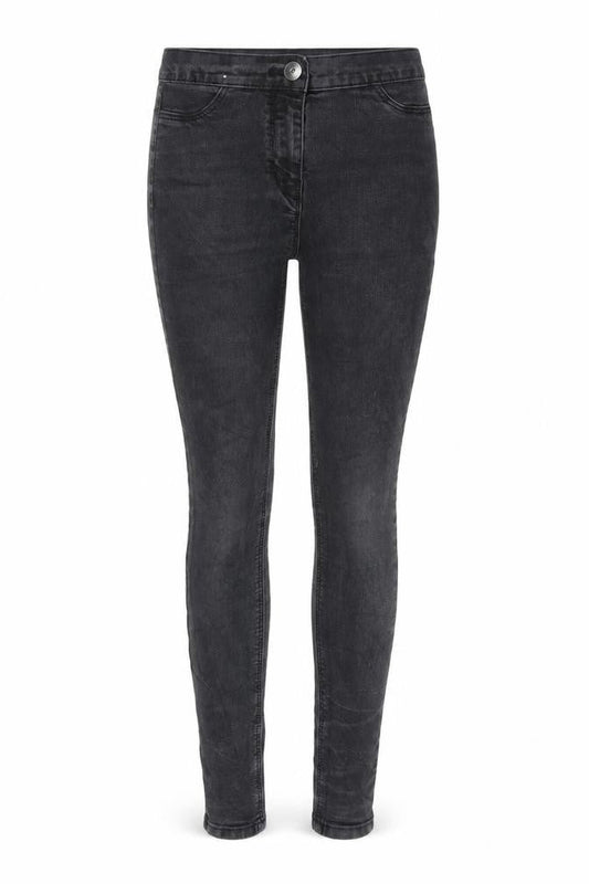 Nutmeg Womens Black Cotton Skinny Jeans Size 10 L27 in Regular Zip