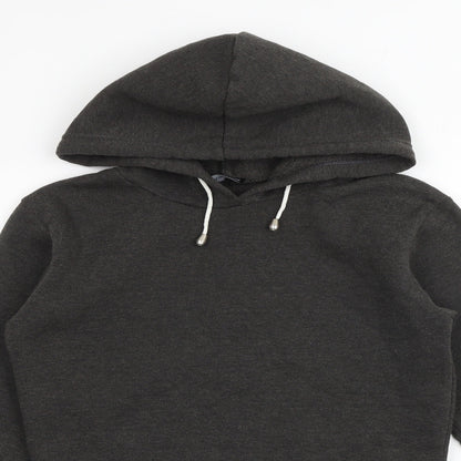 PRETTYLITTLETHING Womens Grey Polyester Pullover Hoodie Size 8 Pullover