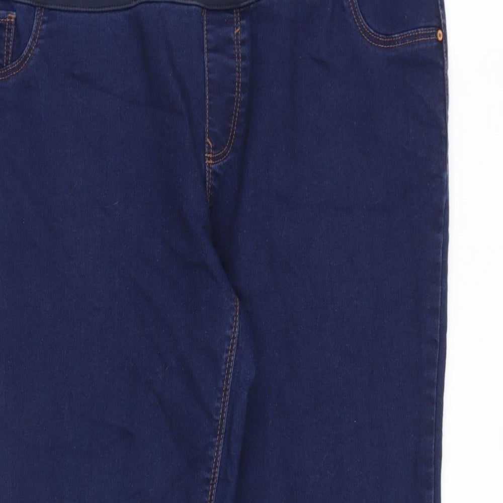 New Look Womens Blue Cotton Jegging Jeans Size 18 L29 in Regular