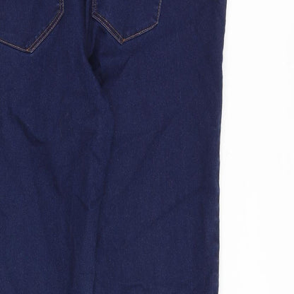 New Look Womens Blue Cotton Jegging Jeans Size 18 L29 in Regular