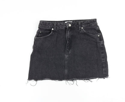 Womens UK Size 10 Topshop Mini Denim Skirt