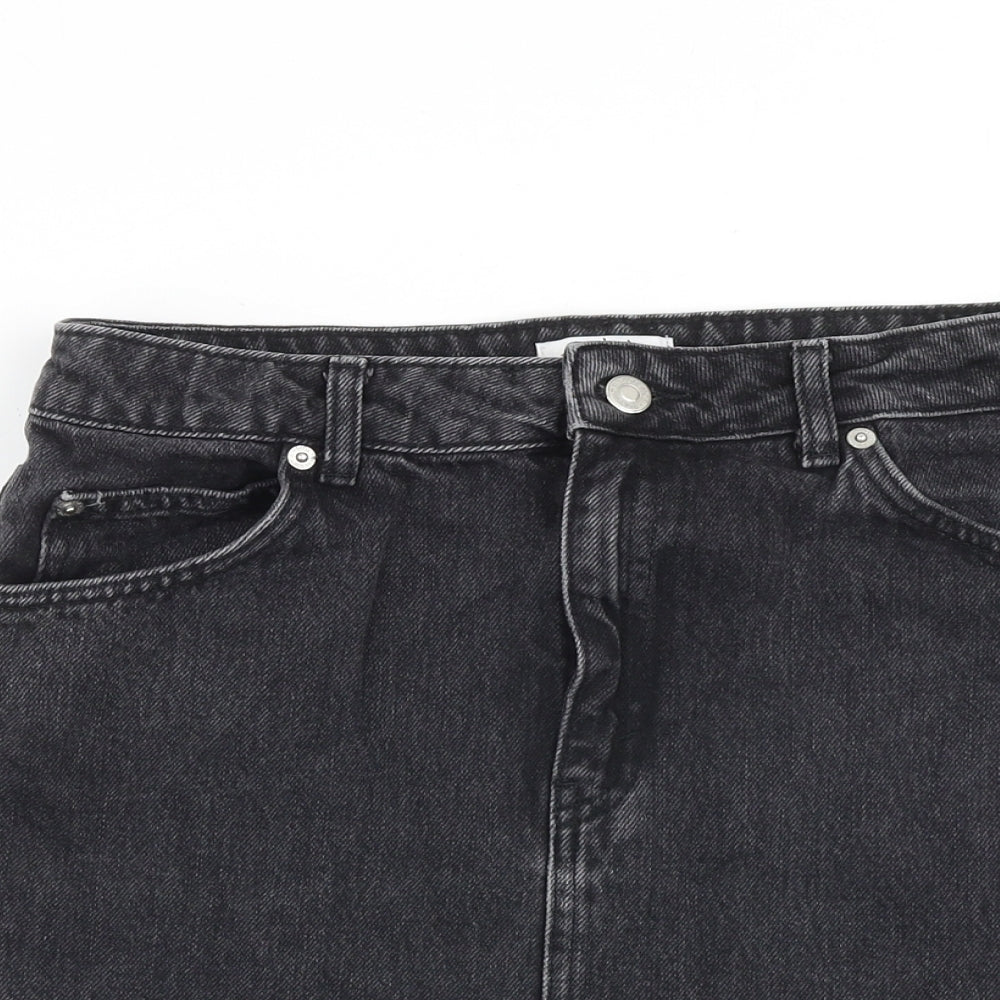 Womens UK Size 10 Topshop Mini Denim Skirt