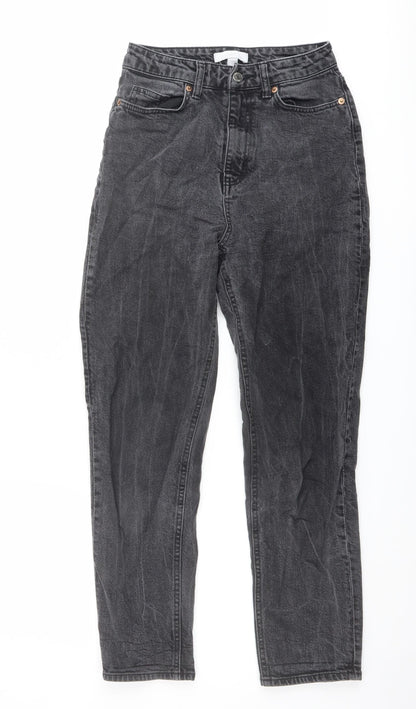 Womens UK Size 6 H&M Regular Fit Tapered Grey Jeans