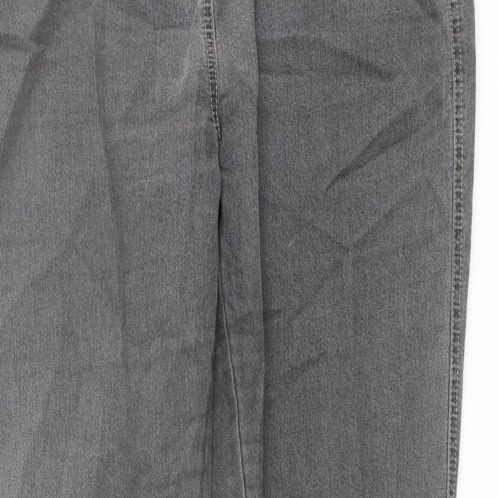 Red Herring Womens Grey Cotton Jegging Jeans Size 14 L29 in Regular