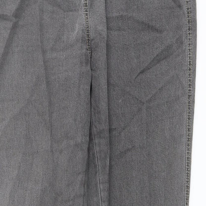 Red Herring Womens Grey Cotton Jegging Jeans Size 14 L29 in Regular