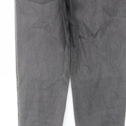 Red Herring Womens Grey Cotton Jegging Jeans Size 14 L29 in Regular