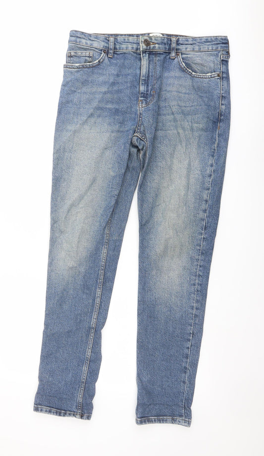 BDG Mens Blue Cotton Straight Jeans Size 32 in L32 in Regular Button