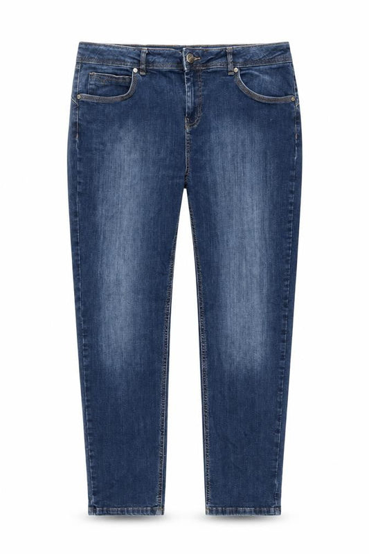 Womens UK Size 34 in Per Una Regular Fit Skinny Blue Jeans