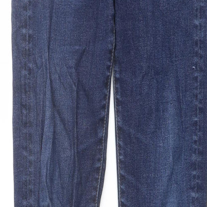 Uniqlo Womens Blue Cotton Skinny Jeans Size 26 in L32 in Regular Button