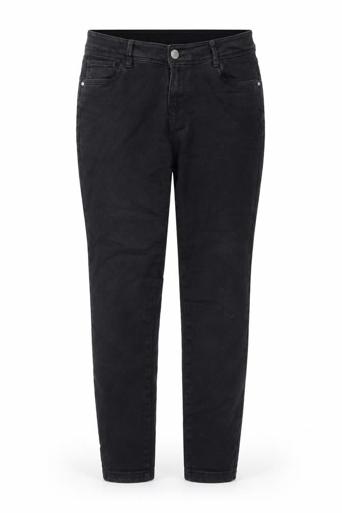 Womens UK Size 12 Denim & Co. Regular Fit Straight Black Jeans