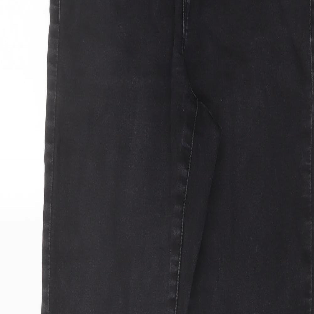 Denim & Co. Womens Grey Cotton Skinny Jeans Size 10 L29 in Regular Button