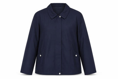 Classic Womens Blue Jacket Size L Zip