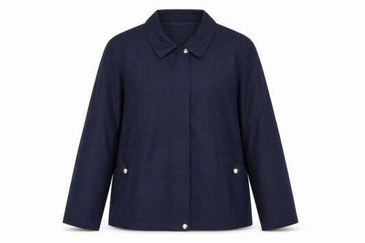 Classic Womens Blue Jacket Size L Zip