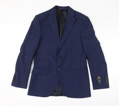 Mens UK Size 36 Marks and Spencer Regular Blue Suit Jacket