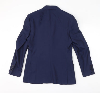 Mens UK Size 36 Marks and Spencer Regular Blue Suit Jacket