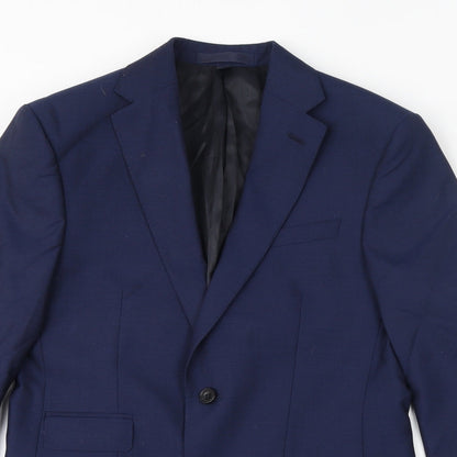 Mens UK Size 36 Marks and Spencer Regular Blue Suit Jacket