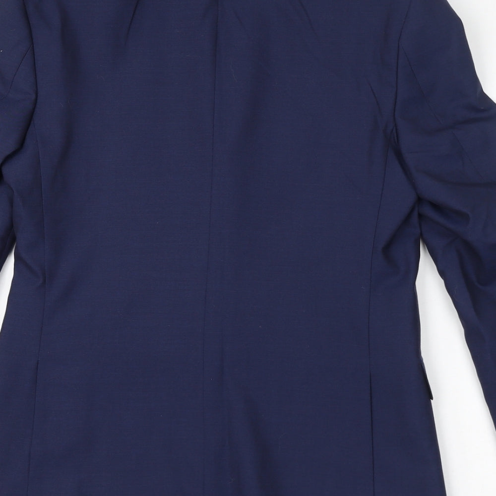 Mens UK Size 36 Marks and Spencer Regular Blue Suit Jacket