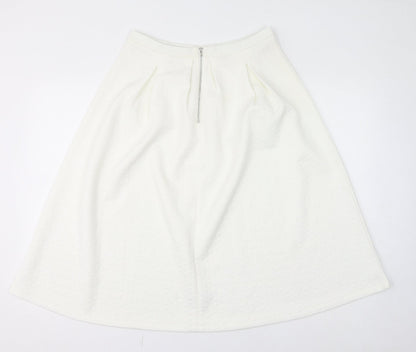 Fashion Union Womens White Polyester Tulip Skirt Size 12 Zip