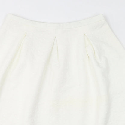 Fashion Union Womens White Polyester Tulip Skirt Size 12 Zip