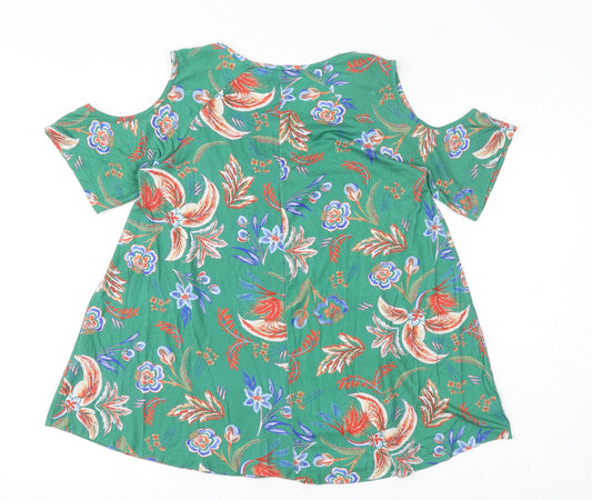 Womens UK Size 8 NEXT Green Basic Blouse