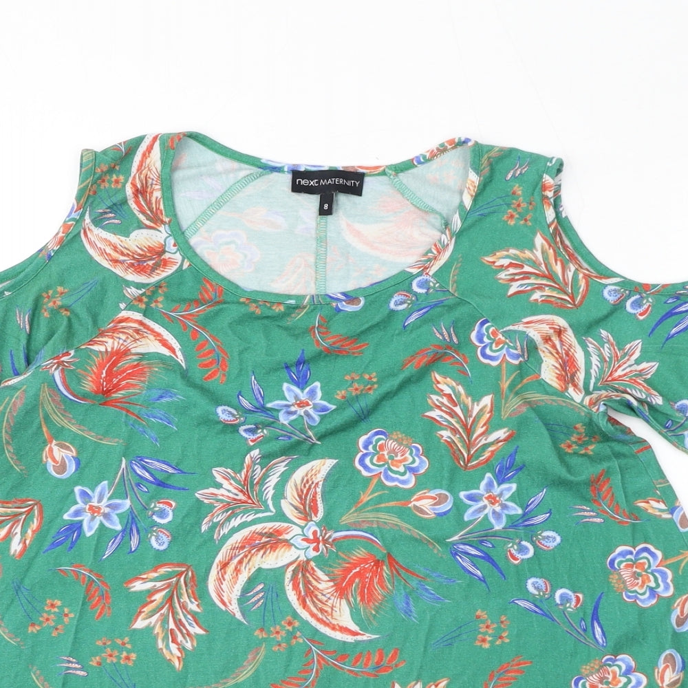 Womens UK Size 8 NEXT Green Basic Blouse