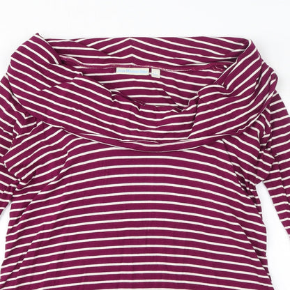 Womens UK Size S JoJo Maman Bébé Pink Basic T-Shirt