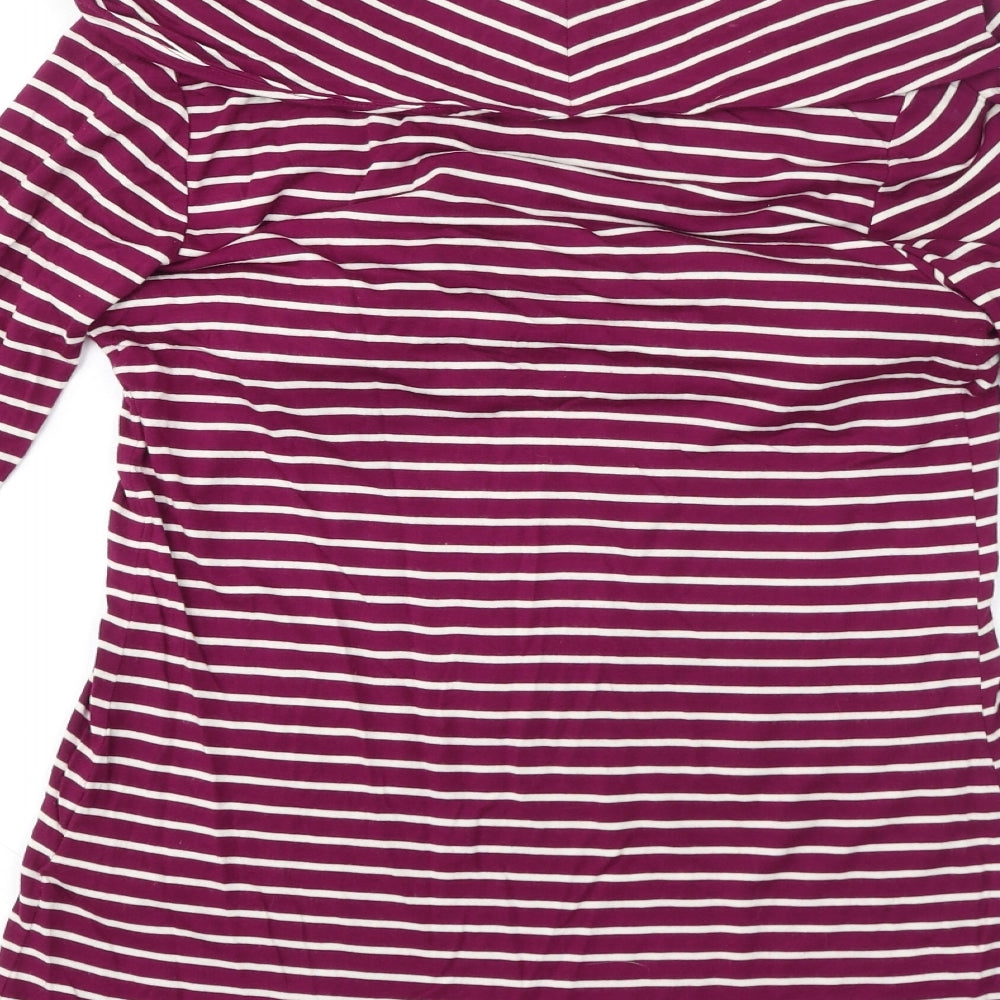Womens UK Size S JoJo Maman Bébé Pink Basic T-Shirt