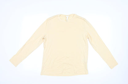 Womens UK Size S H&M Yellow Basic T-Shirt