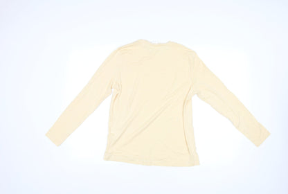 Womens UK Size S H&M Yellow Basic T-Shirt