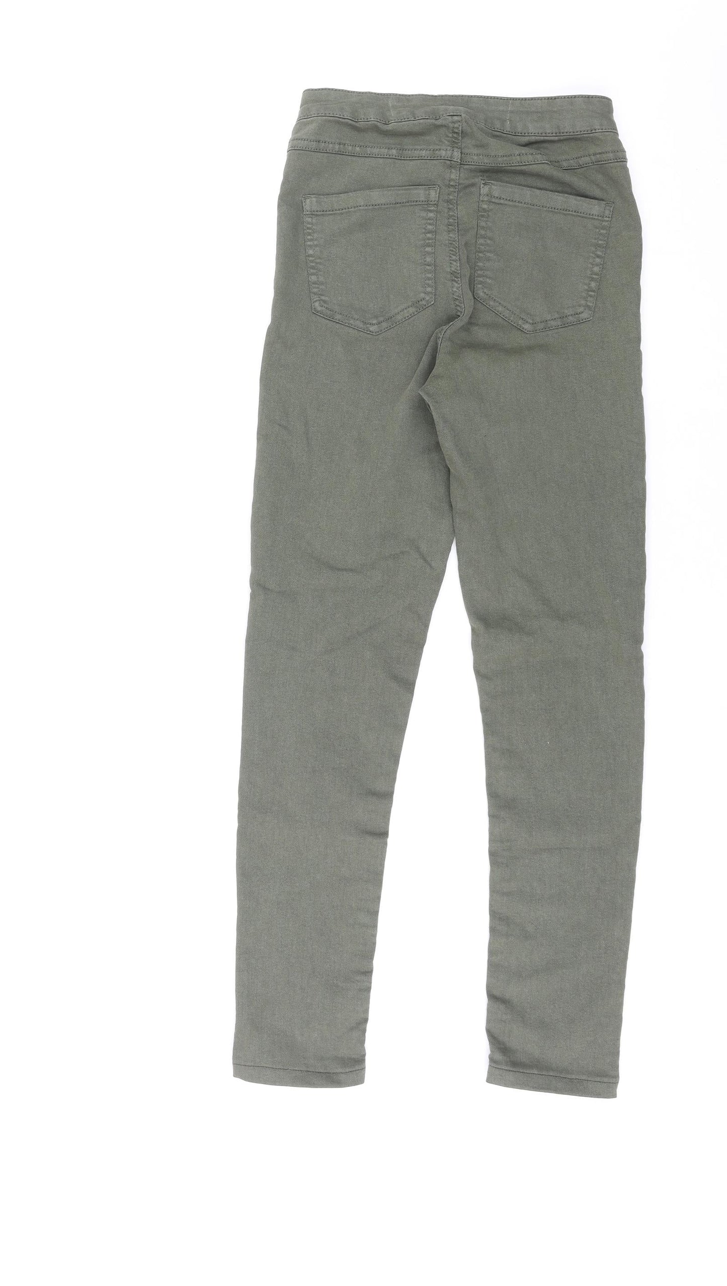 FACTORIE Womens Green Cotton Jegging Jeans Size 8 L27 in Regular Zip