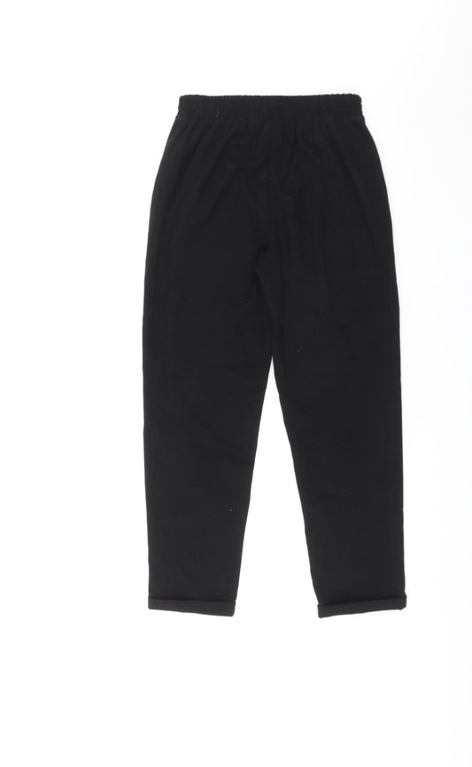 Stradivarius Womens Black Polyester Dress Pants Trousers Size S L25 in Regular