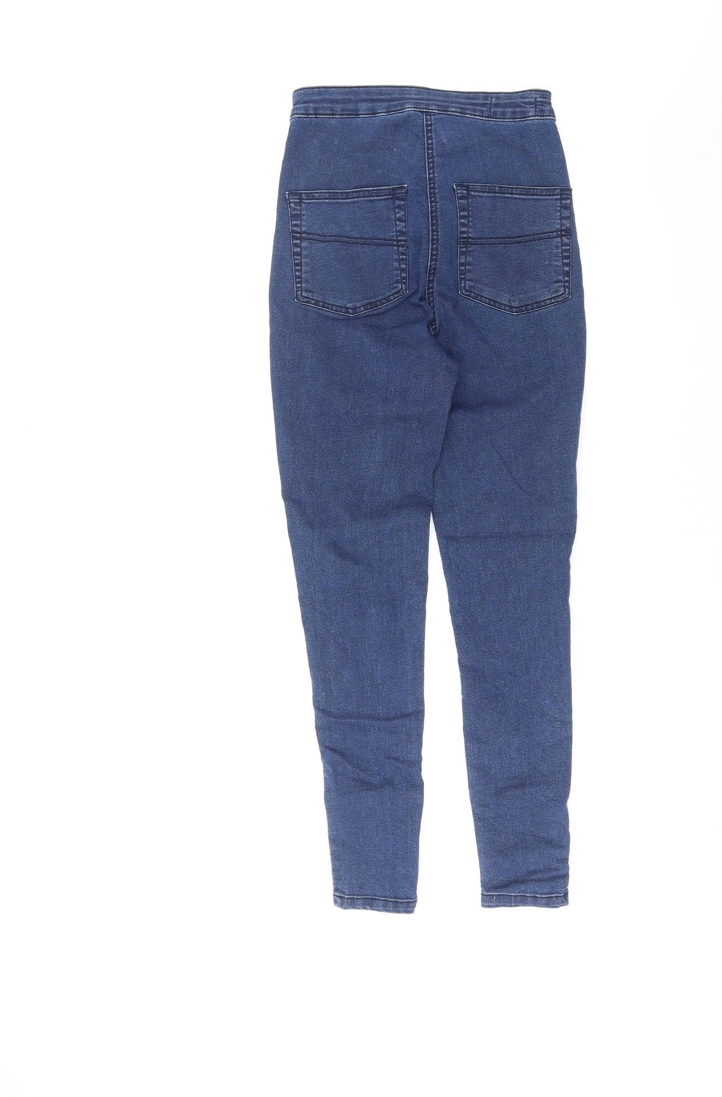 COLLUSION Womens Blue Cotton Skinny Jeans Size 26 L32 in Regular Zip