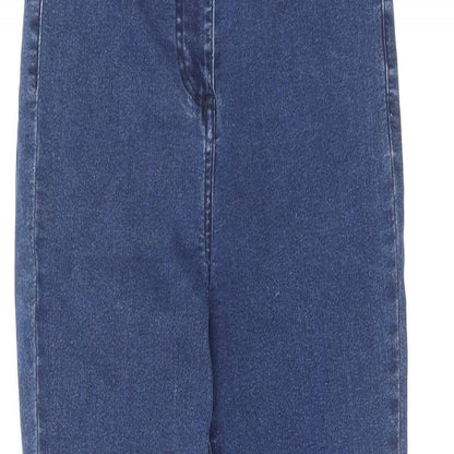COLLUSION Womens Blue Cotton Skinny Jeans Size 26 L32 in Regular Zip