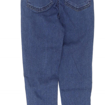 COLLUSION Womens Blue Cotton Skinny Jeans Size 26 L32 in Regular Zip
