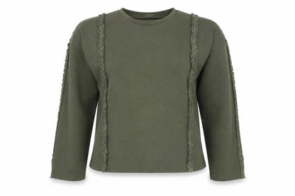 Moon River Womens Green Polyester Basic T-Shirt Size L Round Neck