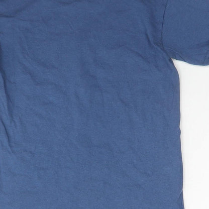 Delta Boys Blue Cotton Basic T-Shirt Size S Crew Neck Pullover - New York Skyline