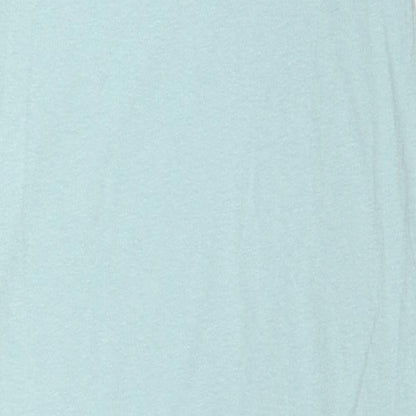 Marks and Spencer Womens Blue Cotton A-Line Size XS Round Neck Pullover - Broderie Anglaise Sleeve