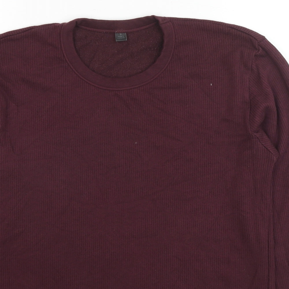 Mens UK Size S Marks and Spencer Red Pullover Sweatshirt