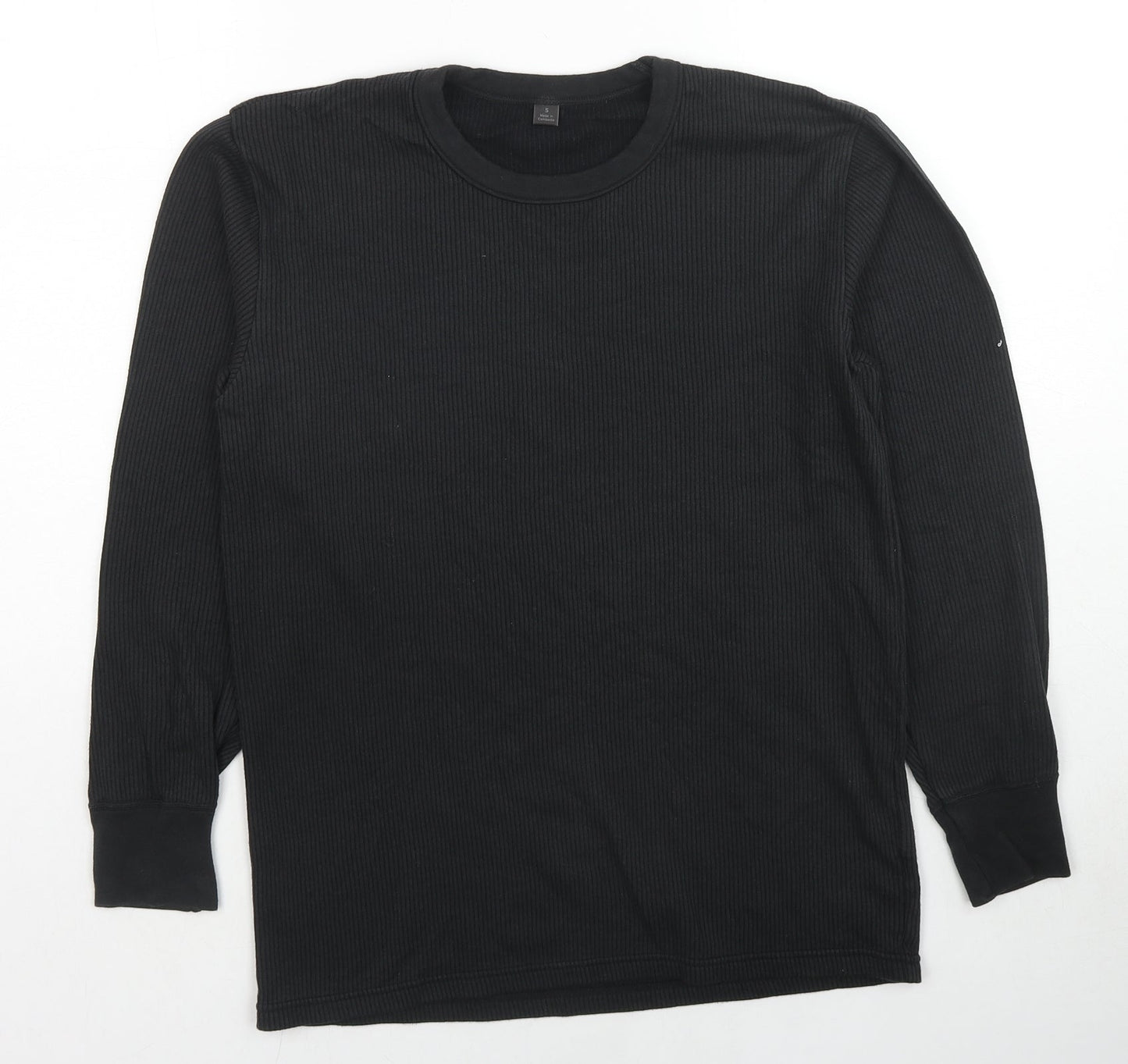 Mens UK Size S Marks and Spencer Black Pullover Sweatshirt