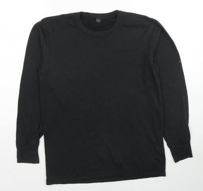 Mens UK Size S Marks and Spencer Black Pullover Sweatshirt