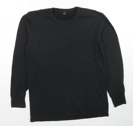 Mens UK Size S Marks and Spencer Black Pullover Sweatshirt