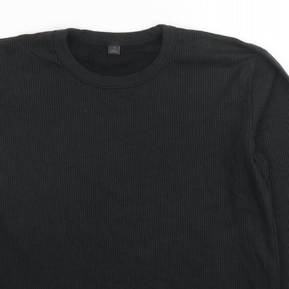 Mens UK Size S Marks and Spencer Black Pullover Sweatshirt
