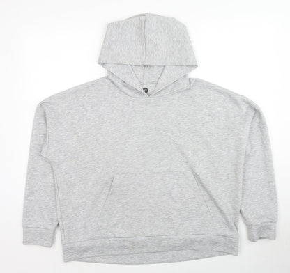 XT Womens Grey Polyester Pullover Hoodie Size 12 Pullover