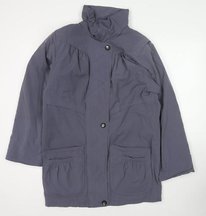 Womens UK Size 10 Telemac Purple Parka Coat