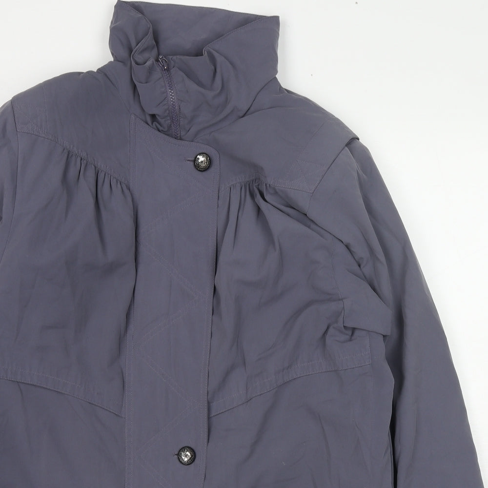 Womens UK Size 10 Telemac Purple Parka Coat