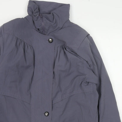 Womens UK Size 10 Telemac Purple Parka Coat