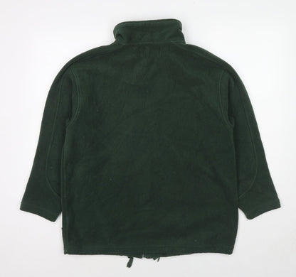 Back view of Fabrizio women’s green jacket, size S, zip -, size S/m