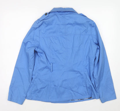 Womens UK Size 12 Marks and Spencer Blue Trench Coat